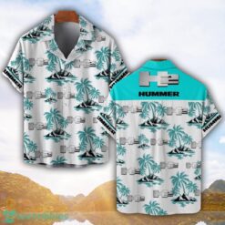 H2 Hummer Tropical Coconut Pattern Combo 3D Hawaiian Shirt And Shorts Product Photo 1