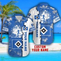 Hamburger SV Tropical Combo Hawaiian Shirt And Shorts Personalized Name For Fans Product Photo 2