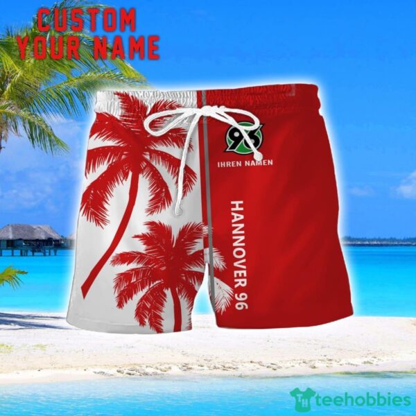 Hannover 96 Coconut Pattern Hawaiian Shirt And Shorts Personalized Name Unique Gift For Summer Product Photo 2