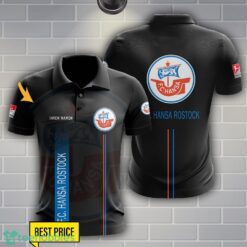 Hansa Rostock Polo Shirt Personalized Name Black Color Product Photo 1