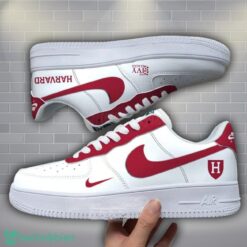 Harvard Crimson NCAA Air Force Custom Name AF1 Air Force Sneakers Product Photo 1