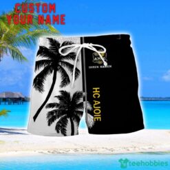 HC Ajoie Coconut Pattern Hawaiian Shirt And Shorts Personalized Name Unique Gift For Summer Product Photo 2
