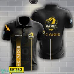 HC Ajoie Polo Shirt Personalized Name Black Color Product Photo 1