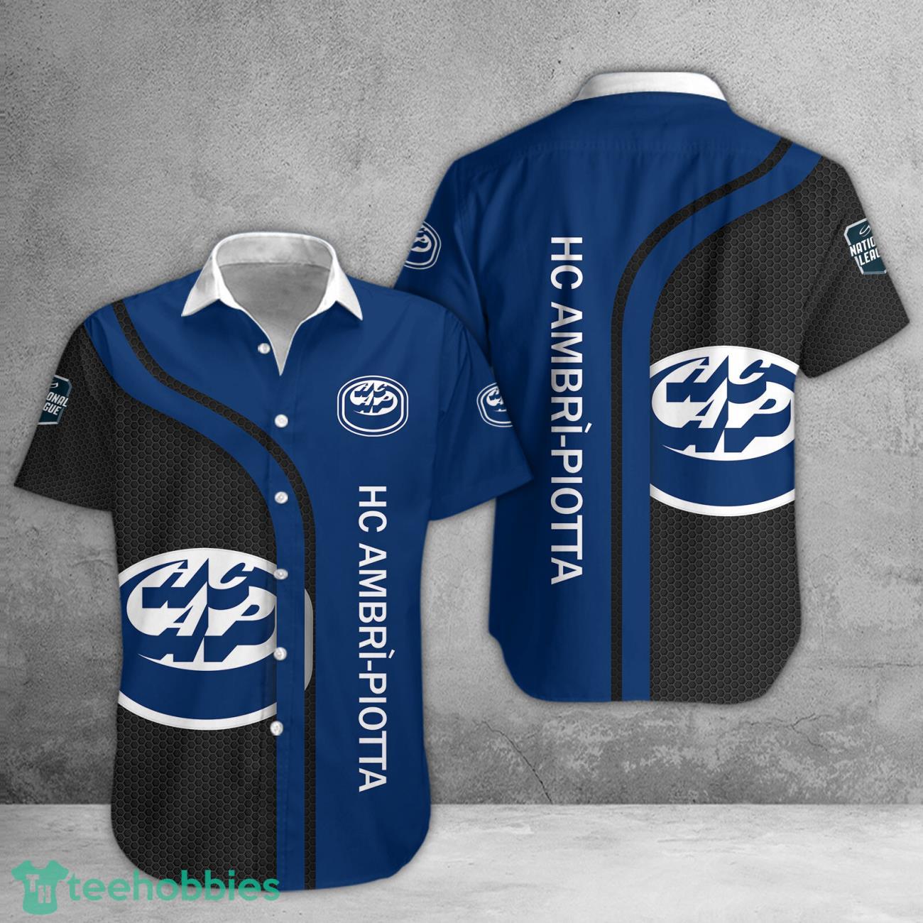 HC Ambri Piotta 3D Hawaiian Shirt For Fans image HC Ambri-Piotta 3D Hawaiian Shirt For Fans Product Photo 1