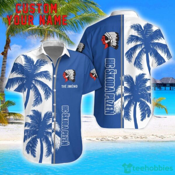 HC Škoda Plzen Coconut Pattern Hawaiian Shirt And Shorts Personalized Name Unique Gift For Summer Product Photo 1
