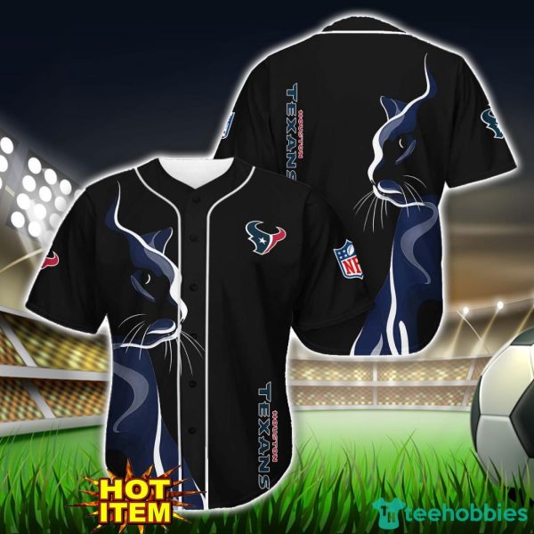 Houston Texans Black Baseball Jersey Shirt For Fans Product Photo 1