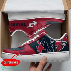 Houston Texans Personalized Name AF Sneakers Men Women Air Force Shoes Product Photo 1