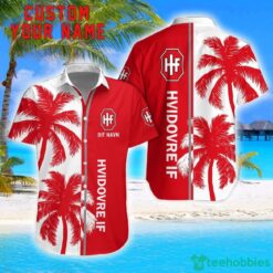 Hvidovre IF Coconut Pattern Hawaiian Shirt And Shorts Personalized Name Unique Gift For Summer Product Photo 1