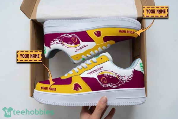Brisbane Broncos Air Force Shoes Custom Name Men Women Gift AF1 Shoes Product Photo 1