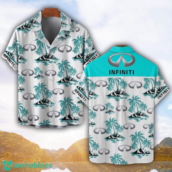 Infiniti Tropical Coconut Pattern Combo 3D Hawaiian Shirt And Shorts Product Photo 1