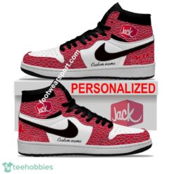 Jack In The Box Air Jordan Hightop Shoes Personalized Crocodile Skin Pattern AOP For Men Women - Jack In The Box Air Jordan Hightop Shoes Personalized Design 2