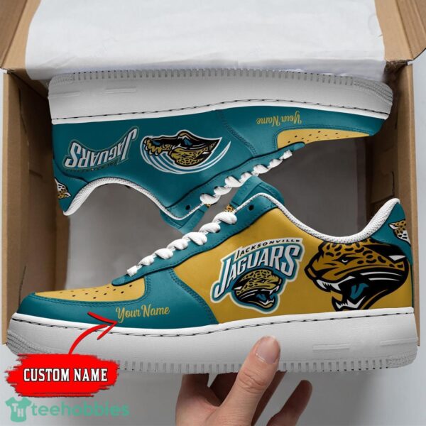 Jacksonville Jaguars Personalized Name AF Sneakers Men Women Air Force Shoes Product Photo 1