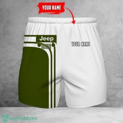 Jeep 3D Beach Shorts For Men Logo Car And Custom Name For Fans Product Photo 1