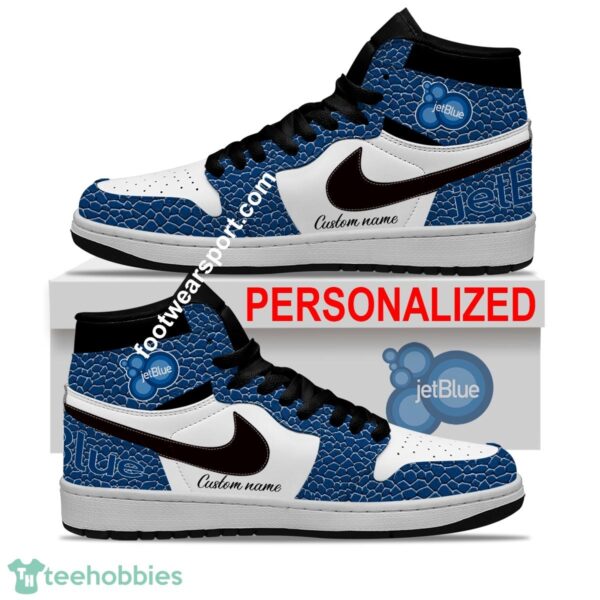 Jetblue Air Jordan Hightop Shoes Personalized Crocodile Skin Pattern Gift For Men Women Fans - Jetblue Air Jordan Hightop Shoes Personalized Design 2