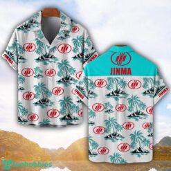 Jinma Tropical Coconut Pattern Combo 3D Hawaiian Shirt And Shorts Product Photo 1
