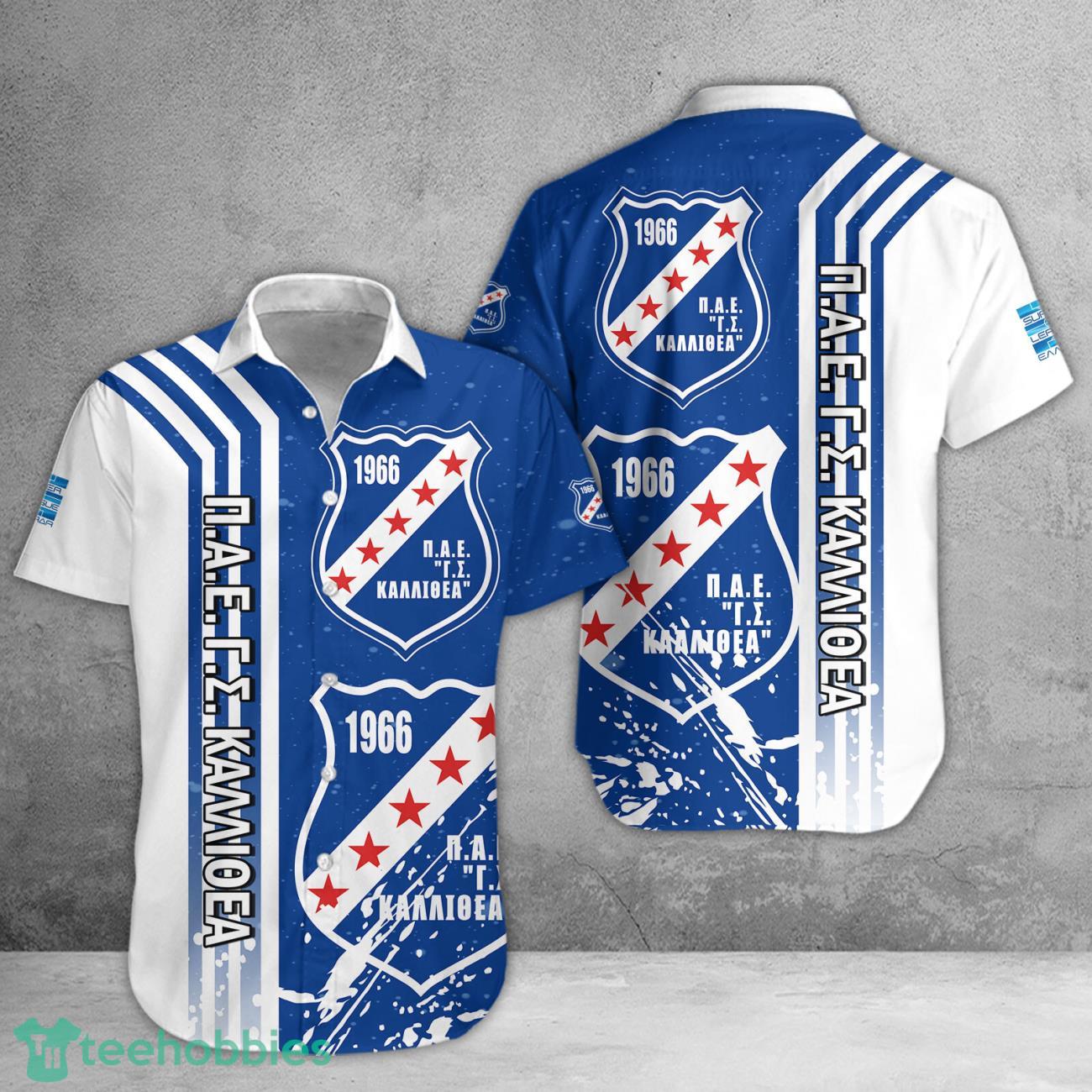 Kallithea F.C. 3D Hawaiian Shirt For Fans image Kallithea F.C. 3D Hawaiian Shirt For Fans Product Photo 1