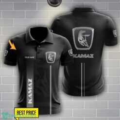 Kamaz Polo Shirt Personalized Name Black Color Product Photo 1
