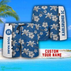 Karlsruher SC Tropical Combo Hawaiian Shirt And Shorts Personalized Name For Fans Product Photo 3