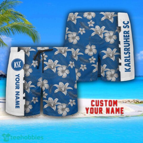 Karlsruher SC Tropical Combo Hawaiian Shirt And Shorts Personalized Name For Fans Product Photo 3