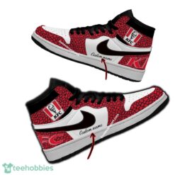 KFC Air Jordan Hightop Shoes Personalized Crocodile Skin Pattern For Fans Gift - KFC Air Jordan Hightop Shoes Personalized Design 1