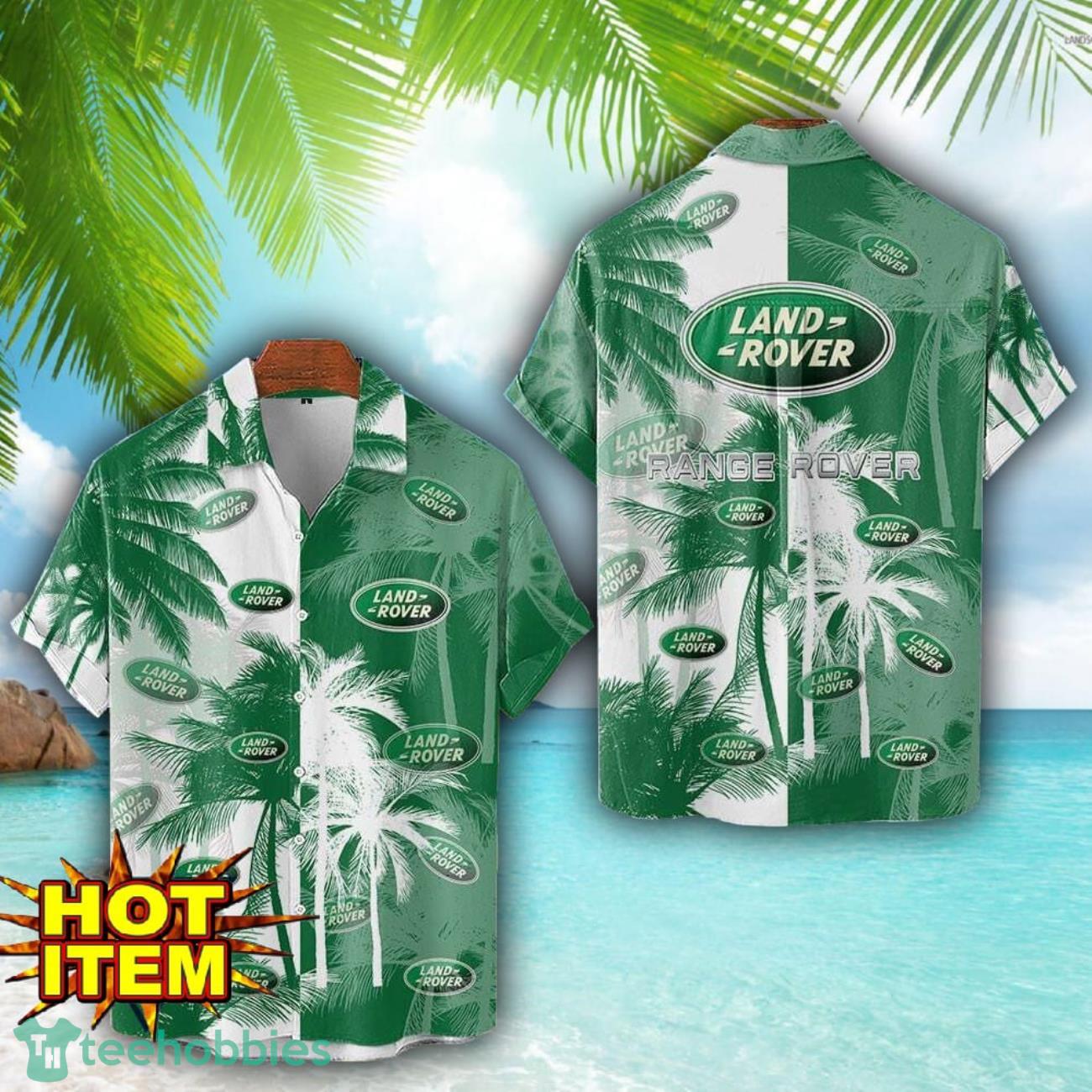 Land Rover Hawaii Shirt All Over Printed Logo And Coconut Pattern Hawaiian Shirt image Land Rover Hawaii Shirt All Over Printed Logo And Coconut Pattern Hawaiian Shirt Product Photo 1