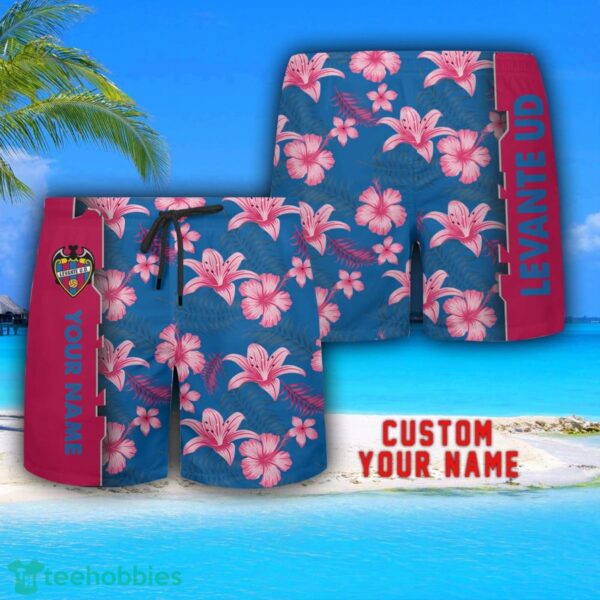 Levante Tropical Combo Hawaiian Shirt And Shorts Personalized Name For Fans Product Photo 3