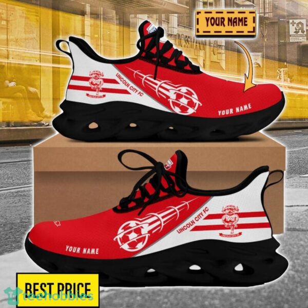 Lincoln City F.C Custom Name Sneakers Limited Max Soul Shoes For Men Women Product Photo 2