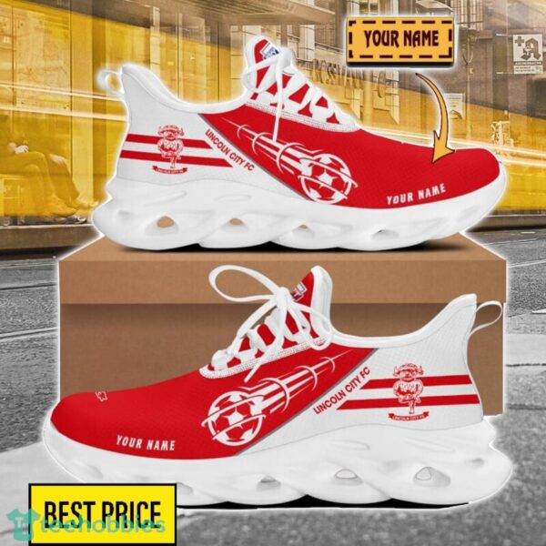 Lincoln City F.C Custom Name Sneakers Limited Max Soul Shoes For Men Women Product Photo 1
