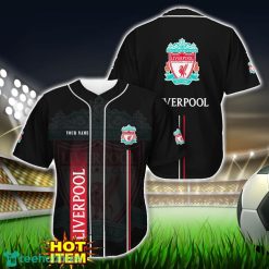 Liverpool F.C Black Baseball Jersey Shirt For Fans Product Photo 1