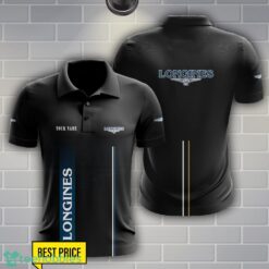 Longines Polo Shirt Personalized Name Black Color Product Photo 1