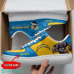 Los Angeles Chargers Personalized Name AF Sneakers Men Women Air Force Shoes Product Photo 1