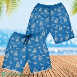 Los Angeles Dodgers Sailboat and Coconut Pattern Beach Shorts For Fans Product Photo 1