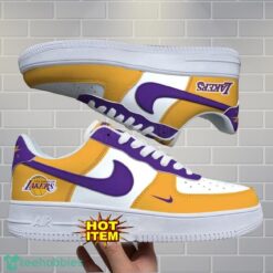 Los Angeles Lakers Air Force Custom Name AF1 Air Force Sneakers Product Photo 1