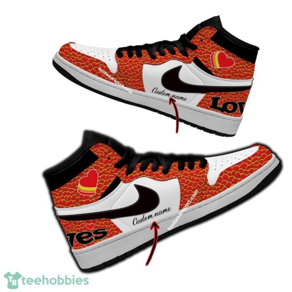 Love's Air Jordan Hightop Shoes Personalized Crocodile Skin Pattern All Over Print - Love's Air Jordan Hightop Shoes Personalized Design 1