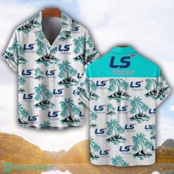 LS Tractor Tropical Coconut Pattern Combo 3D Hawaiian Shirt And Shorts Product Photo 1