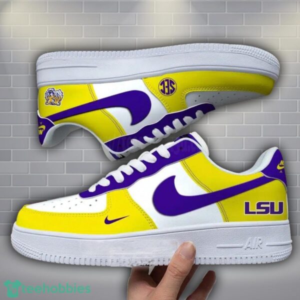 LSU Tigers Mix Corlor Air Force Shoes Treding Gift For Men Women Sneakers Product Photo 1