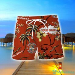 Luton Town F.C 3D Hawaiian Shirt And Shorts Custom Name Beach Shirt Product Photo 2