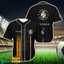 Luton Town F.C Black Baseball Jersey Shirt For Fans Product Photo 1