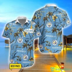 Manchester City F.C 3D Hawaiian Shirt And Shorts Custom Name Beach Shirt Product Photo 1