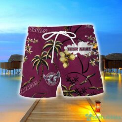Manly Warringah Sea Eagles 3D Hawaiian Shirt And Shorts Custom Name Beach Shirt Product Photo 2