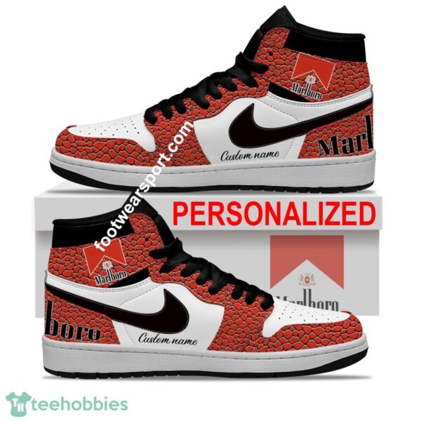 Marlboro Air Jordan Hightop Shoes Personalized Crocodile Skin Pattern For Men Women - Marlboro Air Jordan Hightop Shoes Personalized Design 2