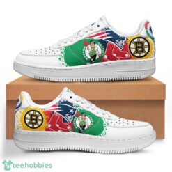 Massachusetts Team Paint NFL MLB NBA Air Force Sneakers AF1 Shoes Product Photo 3