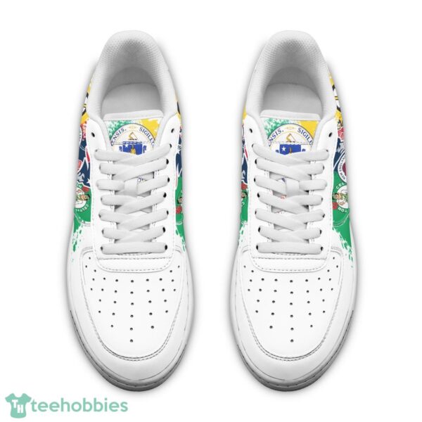 Massachusetts Team Paint NFL MLB NBA MLS Air Force Sneakers AF1 Shoes Product Photo 4
