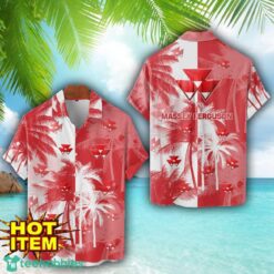 Massey Ferguson Hawaii Shirt All Over Printed Logo And Coconut Pattern Hawaiian Shirt Product Photo 1