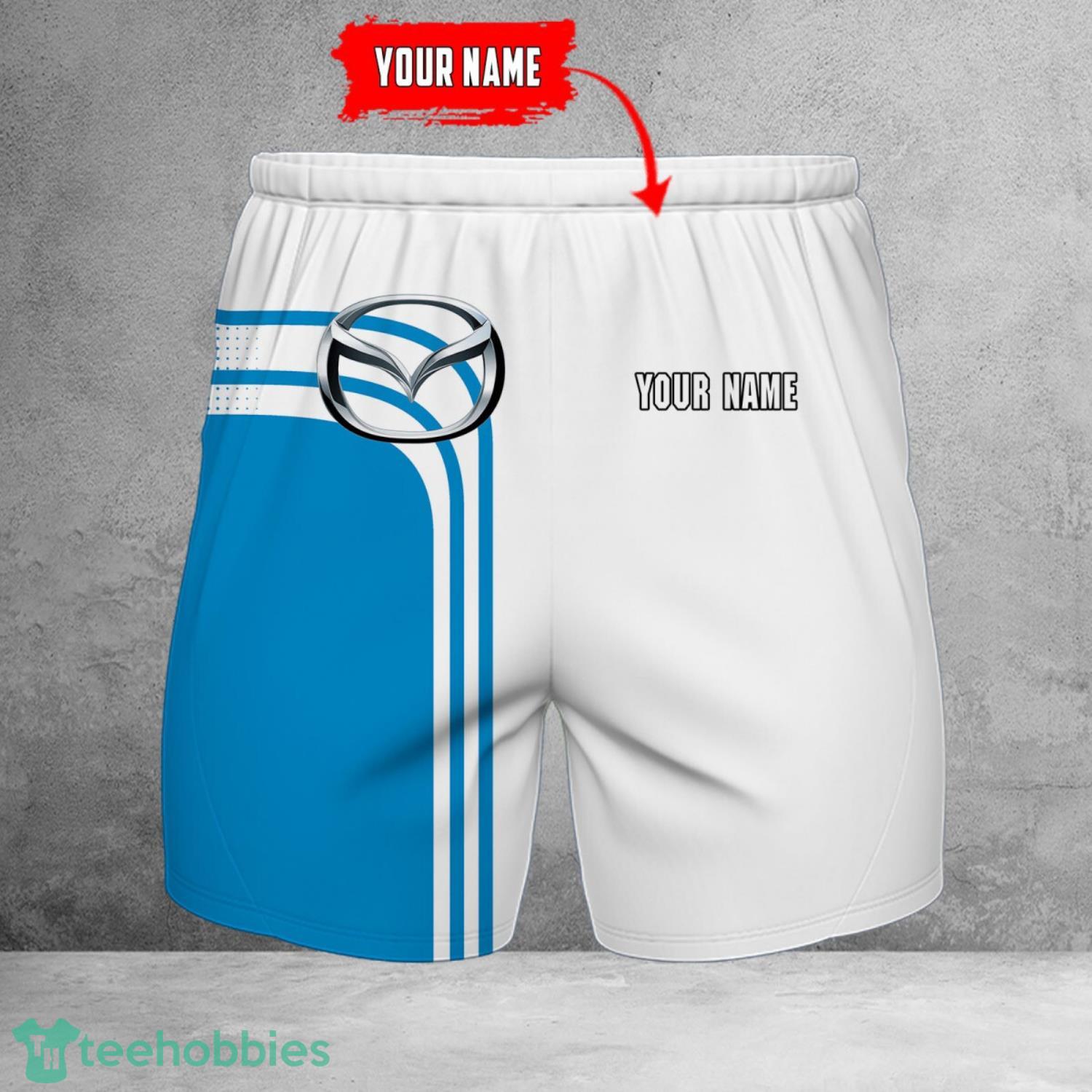 Mazda 3D Beach Shorts For Men Logo Car And Custom Name For Fans image Mazda 3D Beach Shorts For Men Logo Car And Custom Name For Fans Product Photo 1