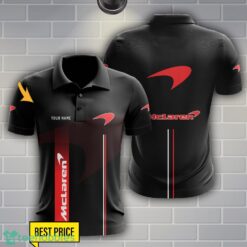 MCLAREN Polo Shirt Personalized Name Black Color Product Photo 1
