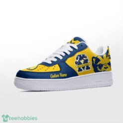 Michigan Wolverines Mascot Logo NCAA Football Baseball Personalized Name Air Force Shoes Product Photo 2