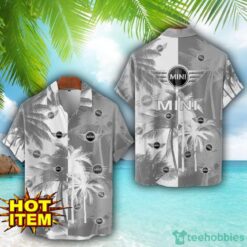 Mini Hawaii Shirt All Over Printed Logo And Coconut Pattern Hawaiian Shirt Product Photo 1