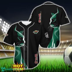 Minnesota Wild Black Baseball Jersey Shirt For Fans Product Photo 1