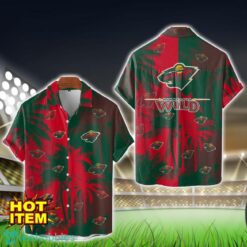 Minnesota Wild Hawaiian Shirt 3D Vintage Coconut Pattern Beach Shirt Product Photo 1